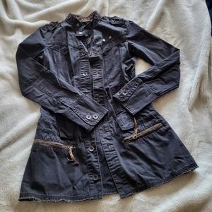 Diesel Edgy Miltary dress jacket Charcoal Grey